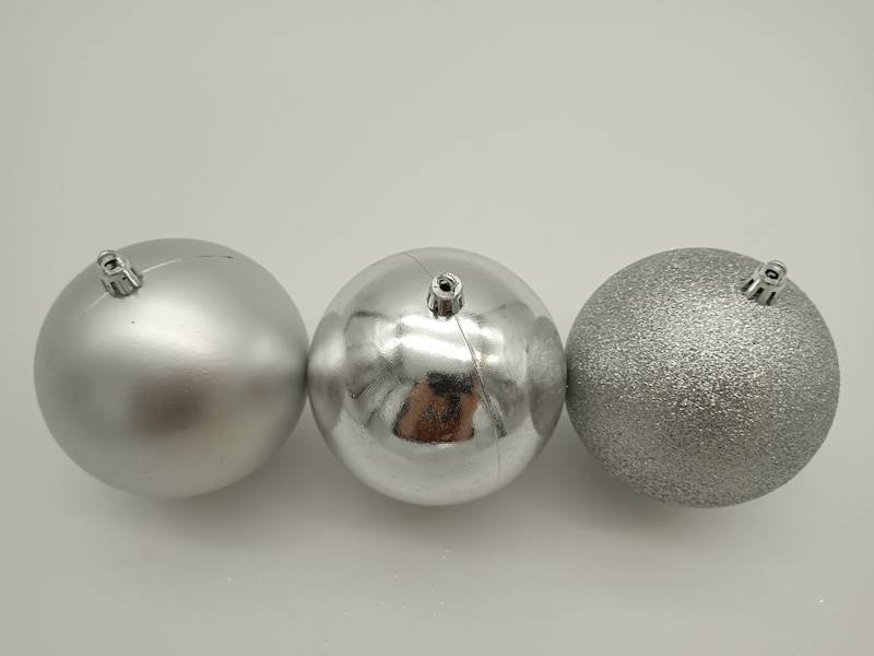 Bombka plastikowa - 10 cm (3 szt.)