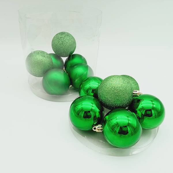 Bombka plastikowa - 6 cm (12 szt.)