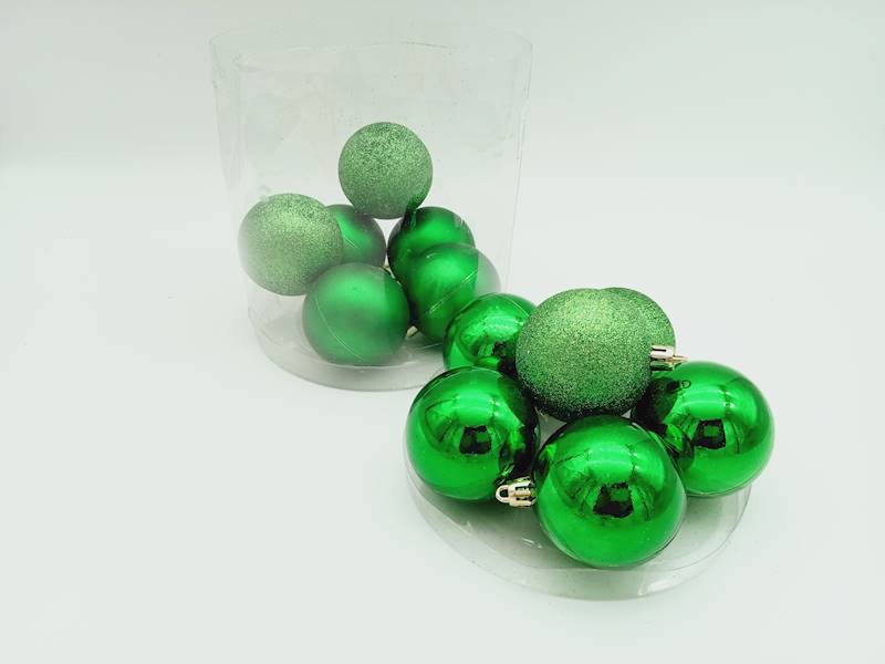 Bombka plastikowa - 6 cm (12 szt.)
