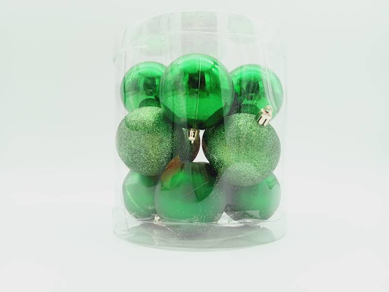 Bombka plastikowa - 6 cm (12 szt.)