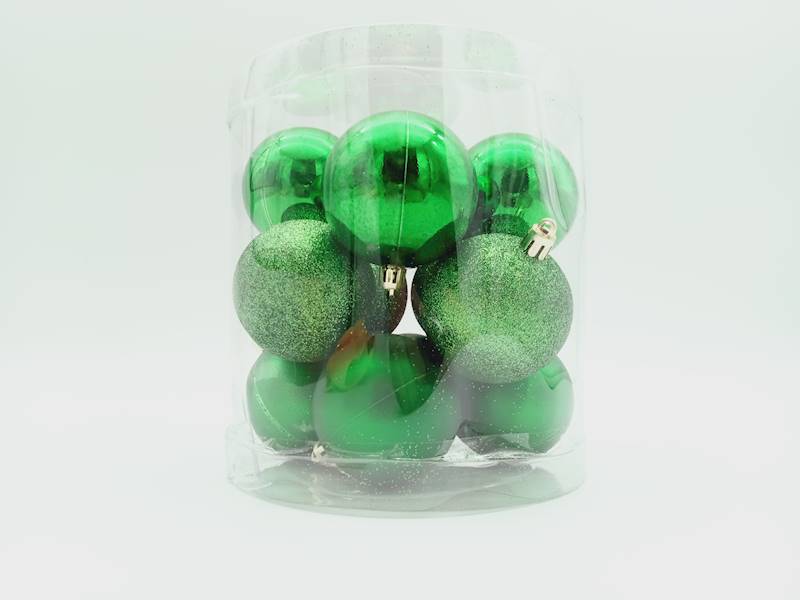 Bombka plastikowa - 6 cm (12 szt.)
