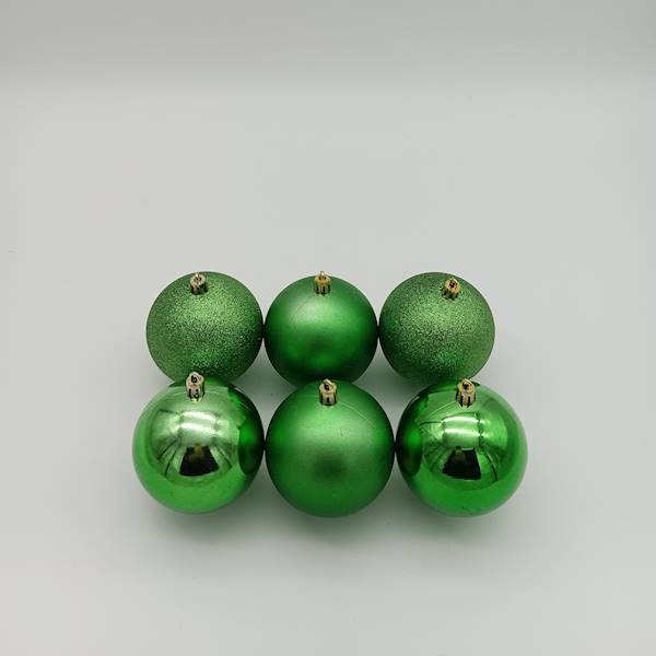 Bombka plastikowa - 8 cm (6 szt.)