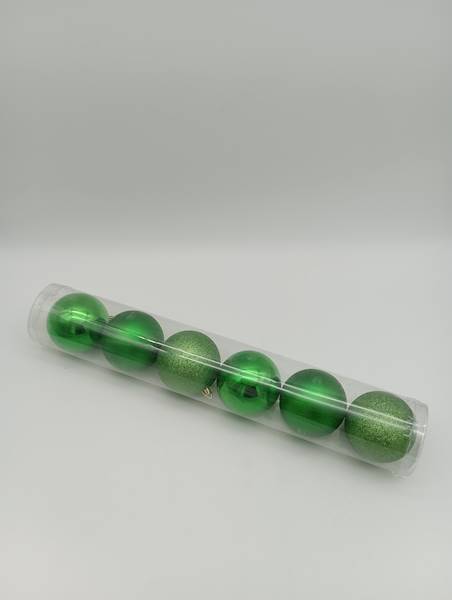 Bombka plastikowa - 8 cm (6 szt.)