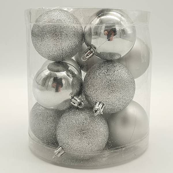 Bombka plastikowa 6 cm (12 szt.)