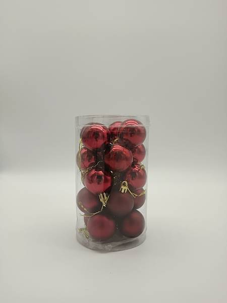Bombka plastikowa - 4 cm (20 szt.)