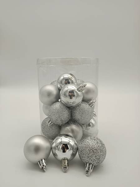 Bombka plastikowa - 4 cm (20 szt.)