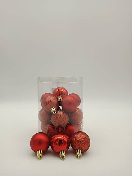 Bombka plastikowa - 4 cm (20 szt.)
