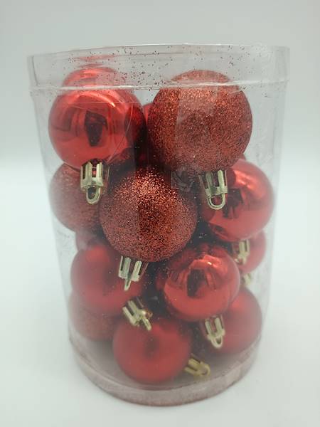Bombka plastikowa - 4 cm (20 szt.)