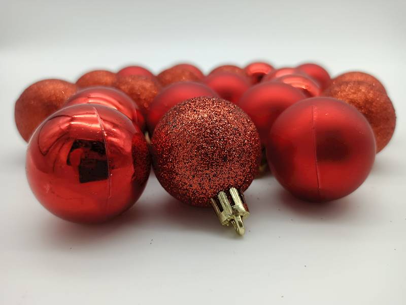 Bombka plastikowa - 4 cm (20 szt.)