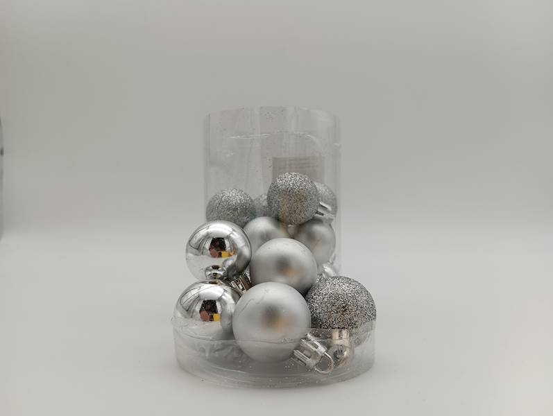 Bombka plastikowa - 3 cm (20 szt.)