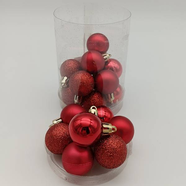 Bombka plastikowa - 3 cm (20 szt.)