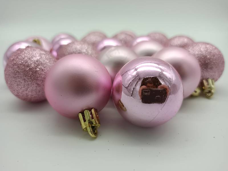 Bombka plastikowa - 4 cm (20 szt.)