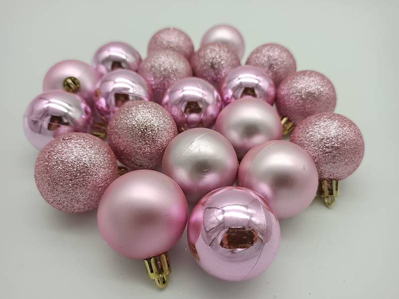 Bombka plastikowa - 4 cm (20 szt.)