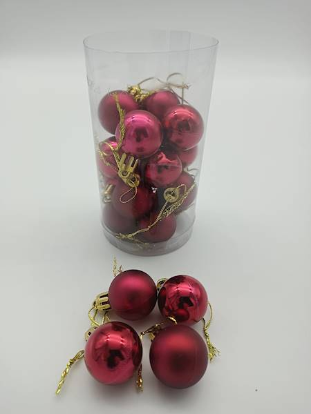 Bombka plastikowa - 3 cm (20 szt.)