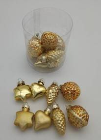 Bombka szklana mix kształtów - 3,5cm