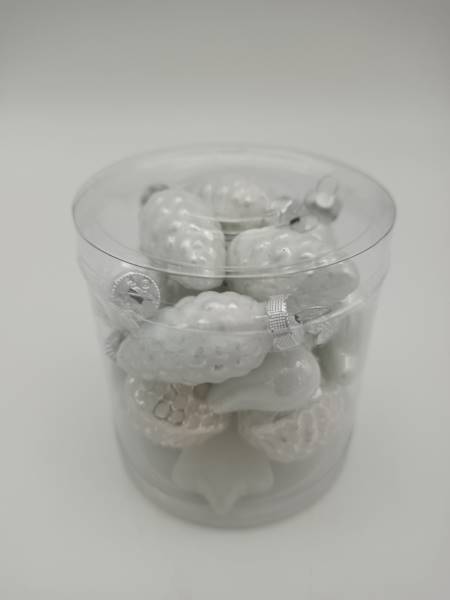 Bombka szklana mix kształtów - 3,5cm
