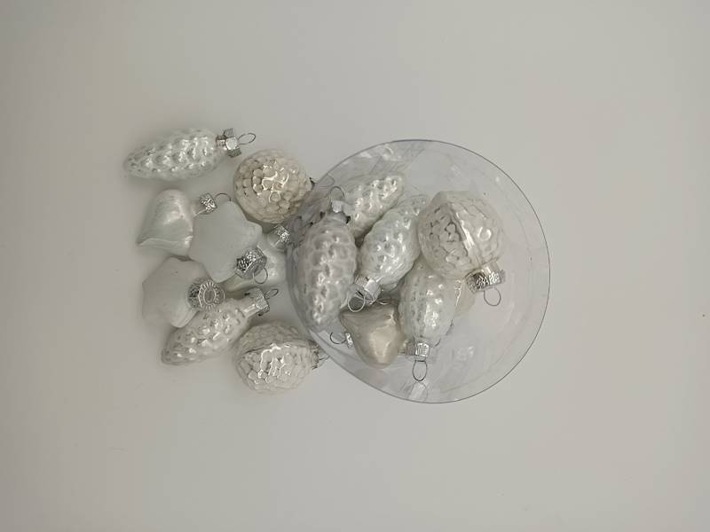 Bombka szklana mix kształtów - 3,5cm