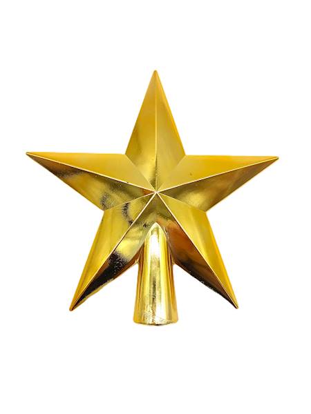 Gwiazda plastikowa, złota połysk - 20 cm