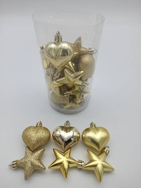 Zestaw bombek plastikowych - 3 / 7,5 cm (24 szt.)