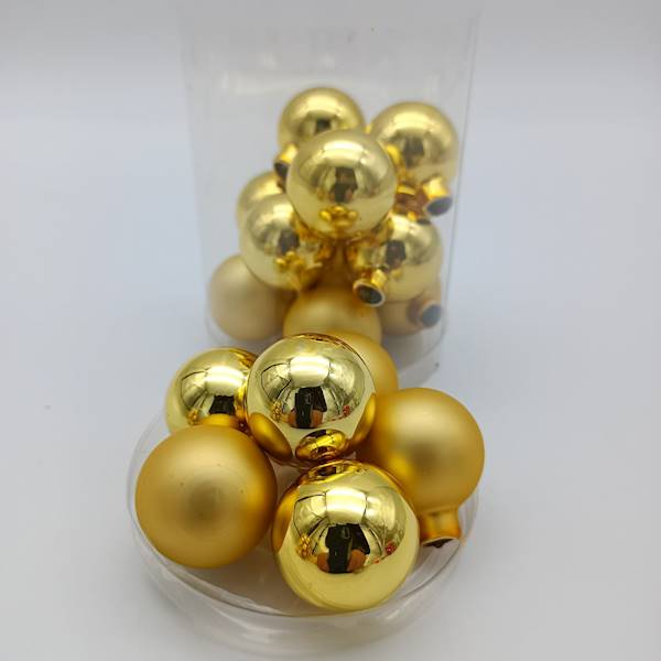 Bombka szklana - 3 cm (16 szt.)