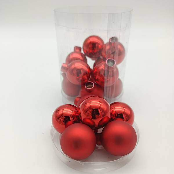 Bombka szklana,  - 3 cm (15 szt.)
