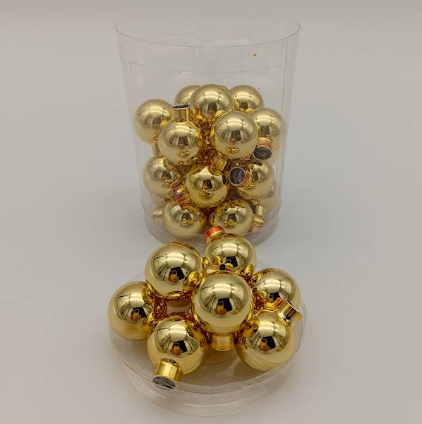 Bombka szklana, florystyczna - 2,5cm (30 szt.)