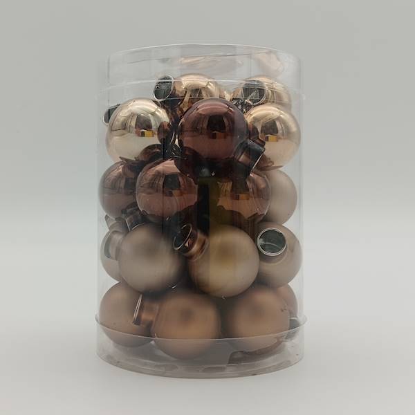 Bombka szklana, florystyczna - 2,5cm (30 szt.)