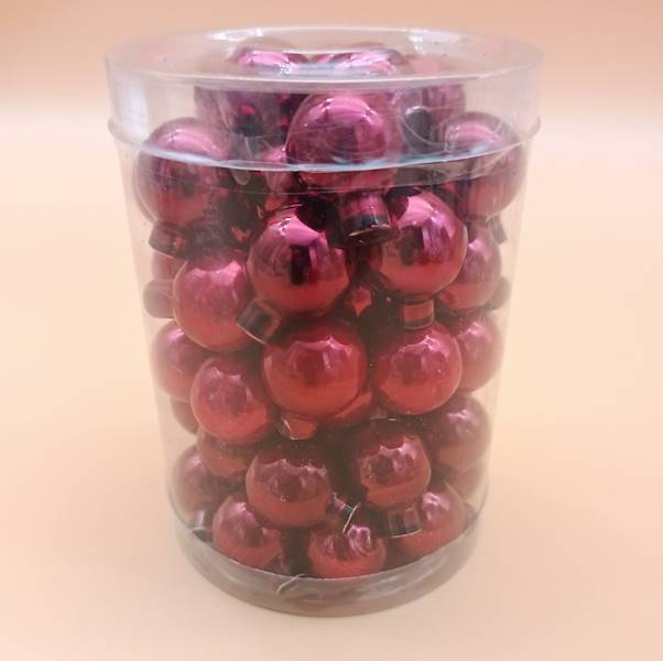 Bombka szklana, florystyczna - 2 cm (60 szt.)