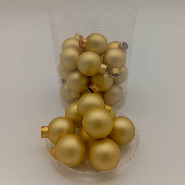 Bombka szklana, florystyczna - 2,5cm (30 szt.)