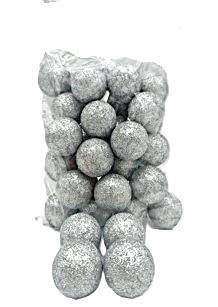 Kule styropianowe, brokatowane - 4 cm (36 szt.)