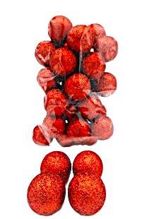 Kule styropianowe, brokatowane - 4 cm (36 szt.)