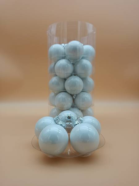 Bombka szklana, z zawieszką - 6 cm (30 szt.)