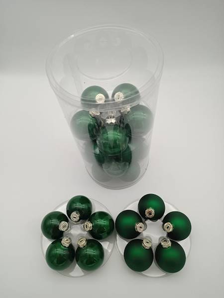 Bombka szklana, z zawieszką - 6 cm (30 szt.)