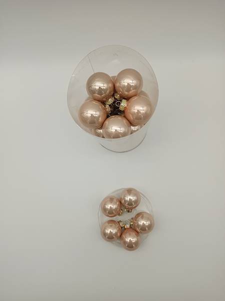 Bombka szklana, z zawieszką - 4 cm (30 szt.)
