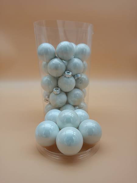 Bombka szklana, z zawieszką - 4 cm (30 szt.)
