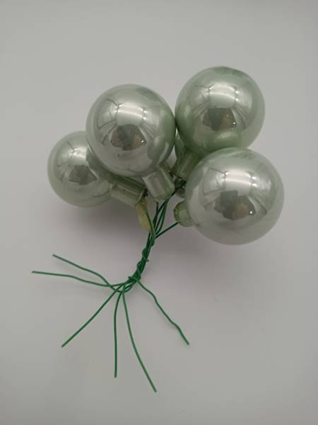 Bombka szklana, na drucie - 3 cm (72 szt.)