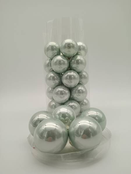 Bombka szklana, z zawieszką - 4 cm (30 szt.)