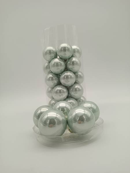 Bombka szklana, z zawieszką - 4 cm (30 szt.)