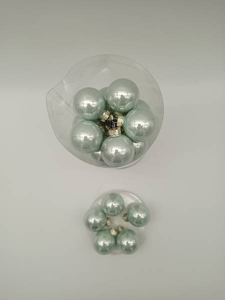Bombka szklana, z zawieszką - 4 cm (30 szt.)