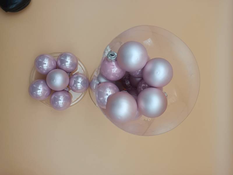 Bombka szklana, z zawieszką - 4 cm (30 szt.)