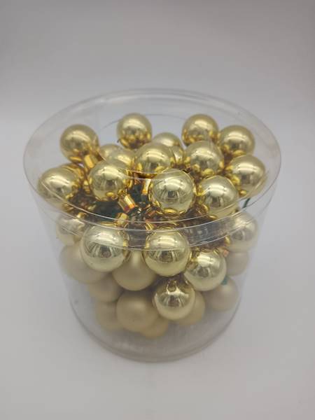 Bombka szklana, na drucie - 3 cm (72 szt.)