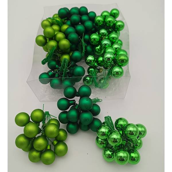 Bombka szklana, na drucie - 2 cm (144 szt.)