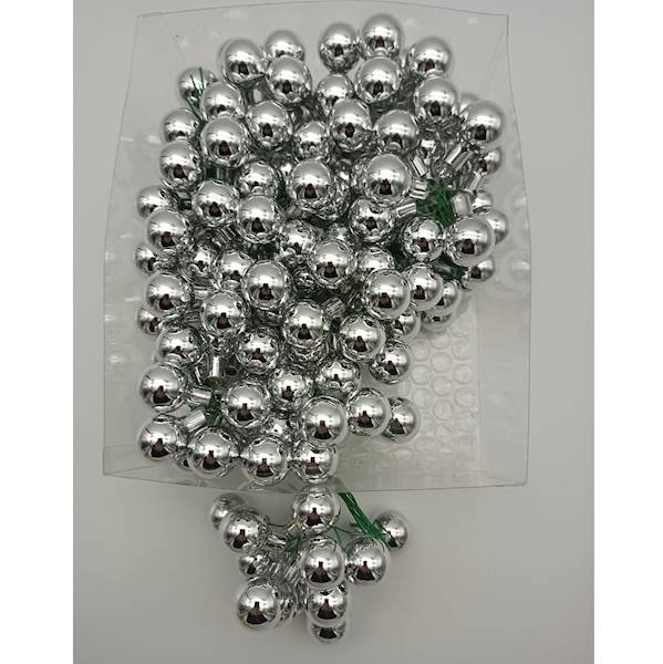 Bombka szklana, na drucie - 2 cm (144 szt.)