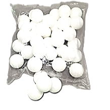 Kule styropianowe, brokatowane - 4 cm (36 szt.)