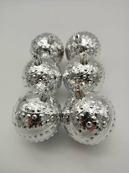 Bombka plastikowa - 6 cm (6 szt.)