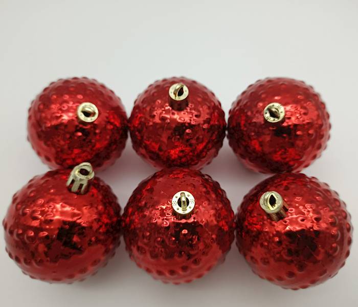 Bombka plastikowa - 6 cm (6 szt.)