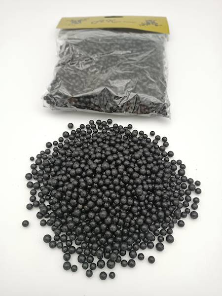 Grys styropianowy brokatowany Czarny 40 g