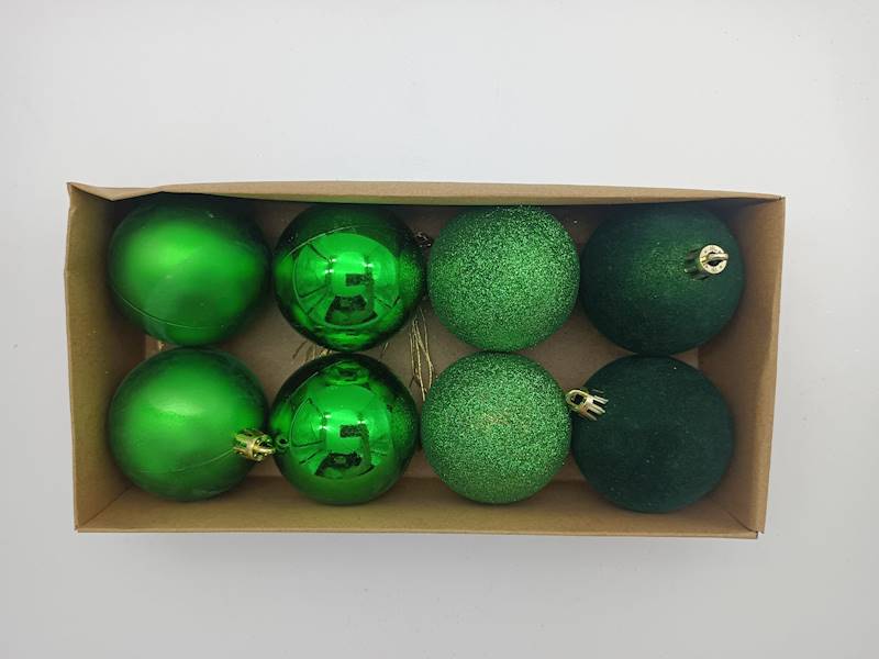 Bombka plastikowa - 6 cm (8 szt.)
