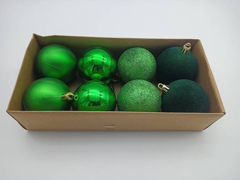 Bombka plastikowa - 6 cm (8 szt.)