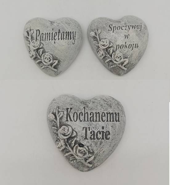 Serce  średnie szare   
